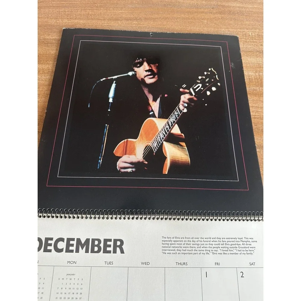 VINTAGE 1995 ELVIS PRESLEY CALENDAR UNMARKED‎